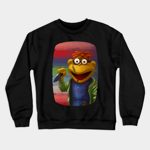 Muppet Maniac - Scooter as Chucky Crewneck Sweatshirt by GrimbyBECK